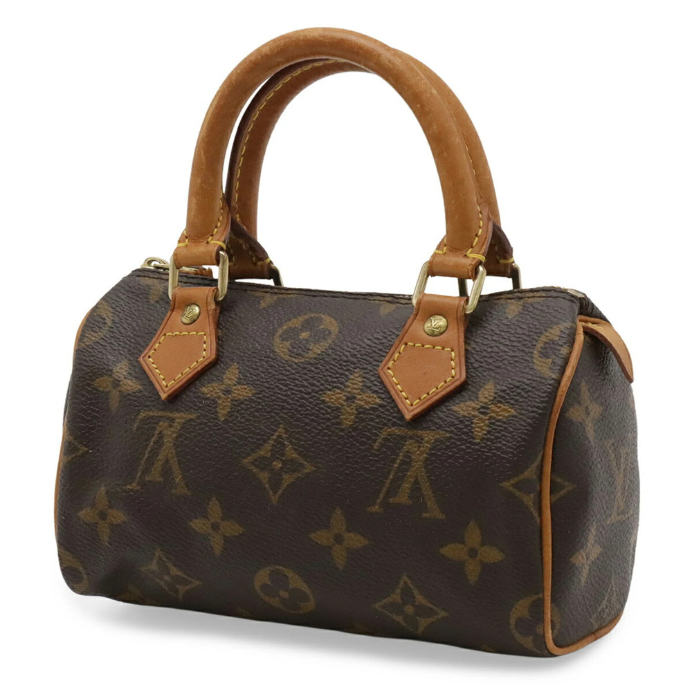 LOUIS VUITTON Brown Monogram Mini Speedy Pouch - Picture 3 of 10